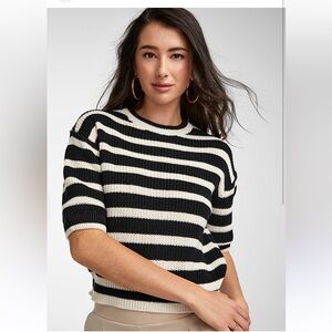 Vero Moda Balloon-sleeve striped sweater